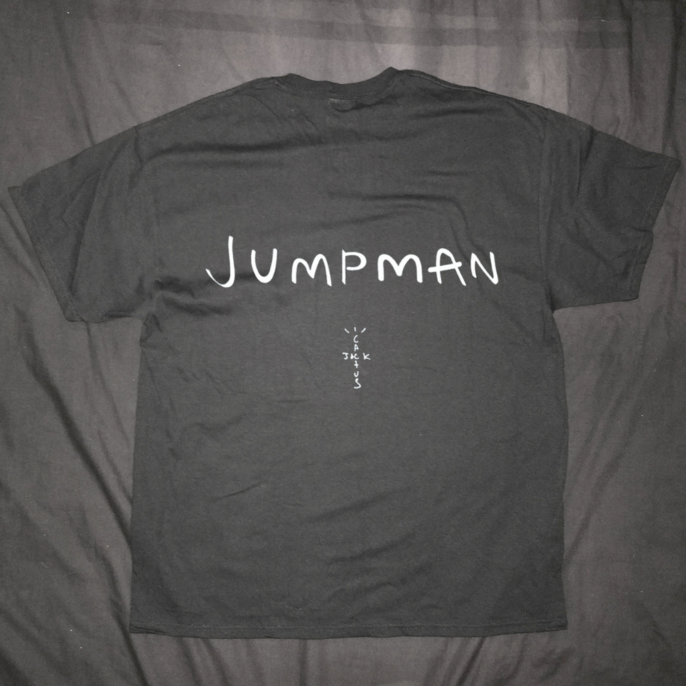 Black Cactus Jack Jumpman Tee size XL